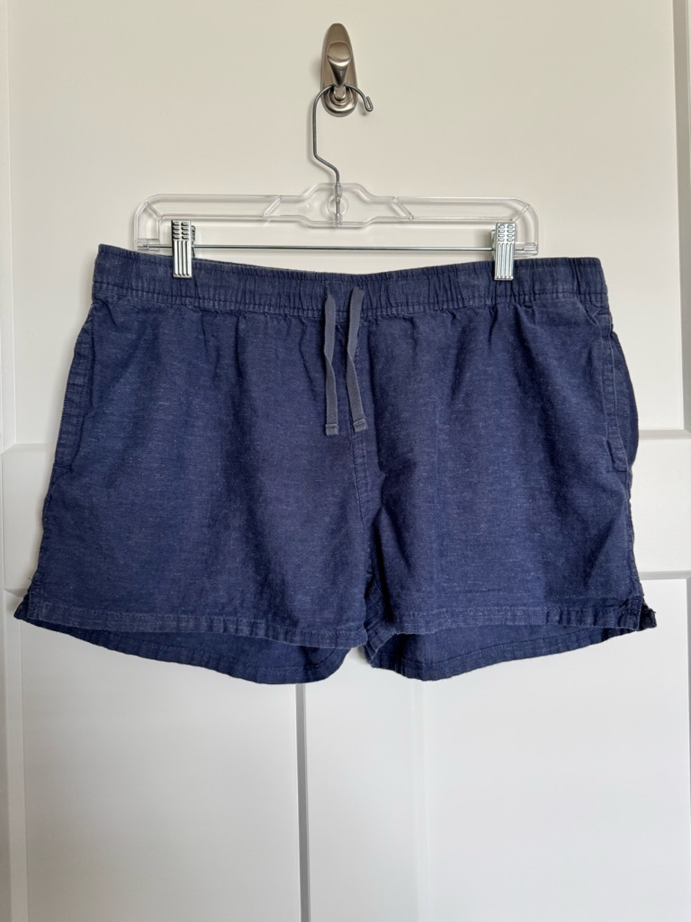 Patagonia Island Hemp Baggies Shorts 3" Pull On Woven Navy Blue Size Large - Picture 2 of 14